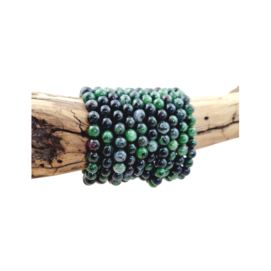 Bracelet rubis sur zoïsite...