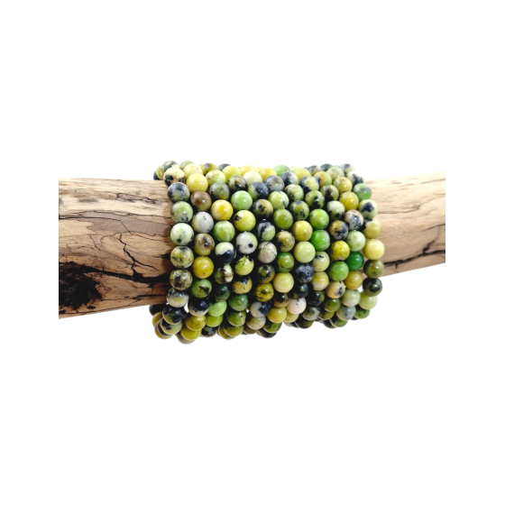 Bracelet chrysoprase citron...