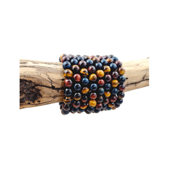 Bracelet 3 oeils perles AA...