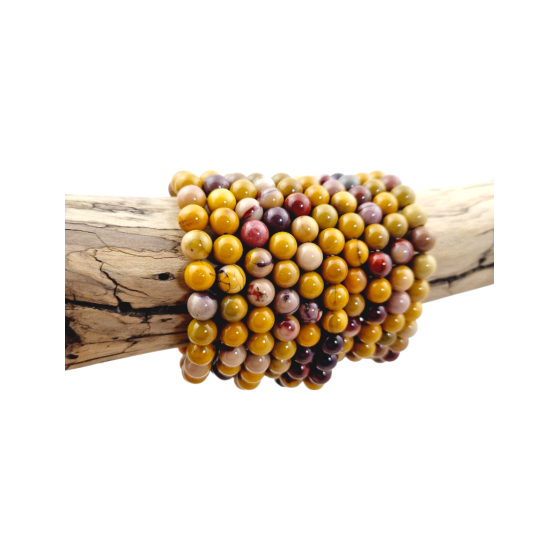 Bracelet jaspe mokaïte...