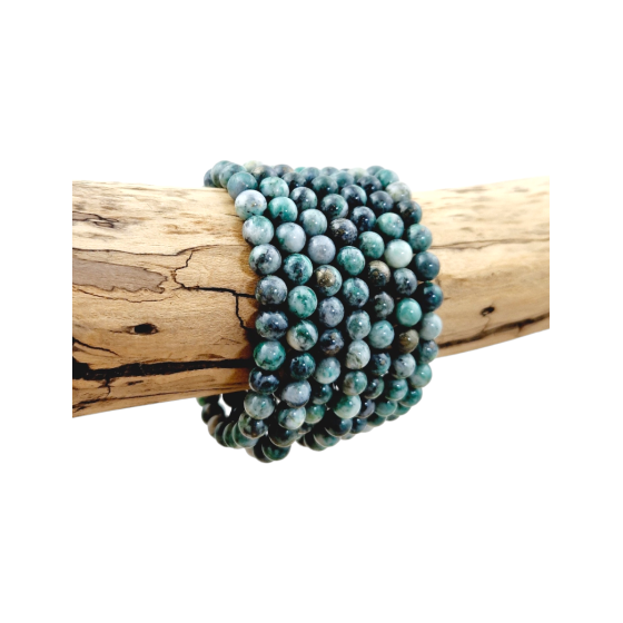 Bracelet émeraude perles AB