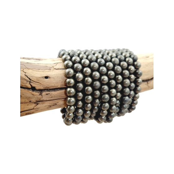 Bracelet pyrite perles A