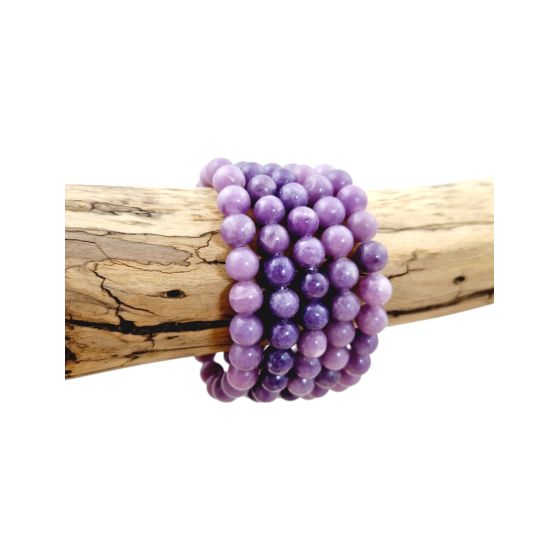 Bracelet lépidolite claire...