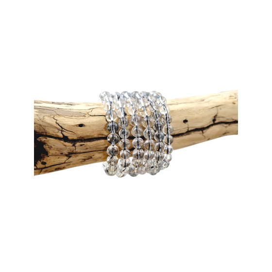 Bracelet quartz tourmaline...