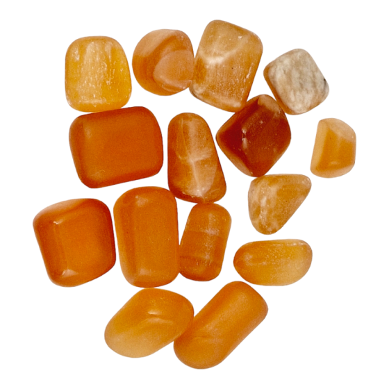 calcite orange pierres...