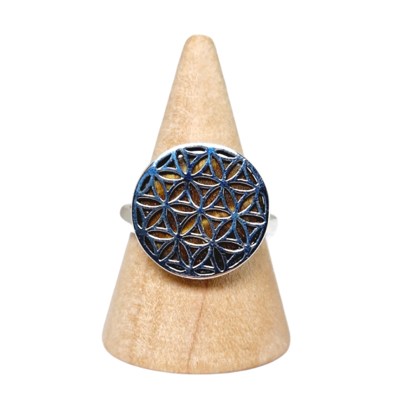 Bague fleur de vie Oeil de...