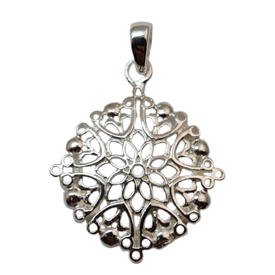Pendentif fleur mandala...