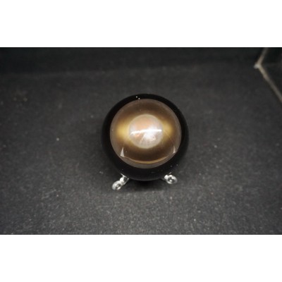 Sphère obsidienne - oeil céleste (6.8 cm)