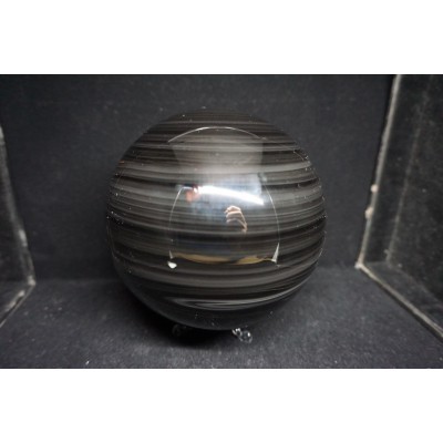 Sphère obsidienne - oeil céleste (13,5 cm)