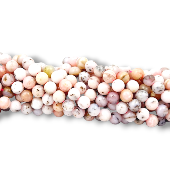 Fil Opale rose perles A
