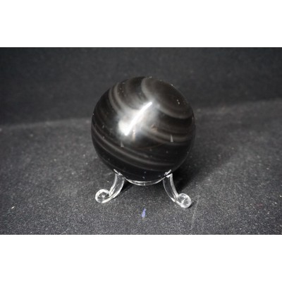 Sphère obsidienne - oeil céleste (5,9 cm)