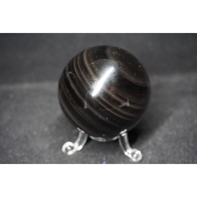 Sphère obsidienne - oeil céleste (6,3 cm)