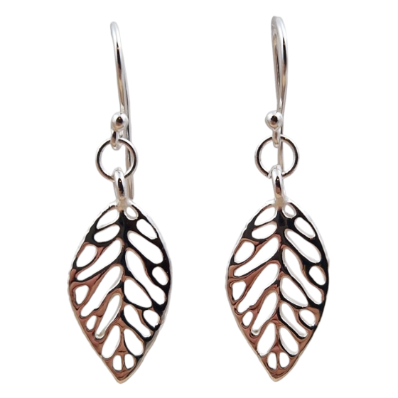 Boucles d'oreilles feuille...