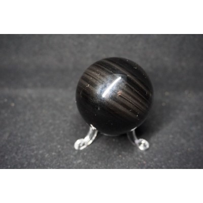 Sphère obsidienne - oeil céleste (5,4 cm)