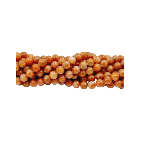 Fil Calcite orange perles AA
