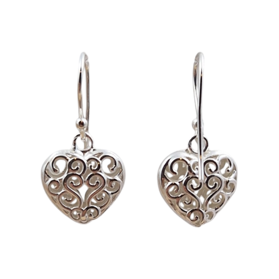 Boucles d'oreilles coeur...