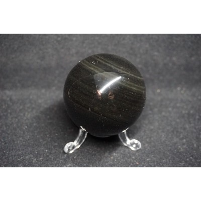Sphère obsidienne - oeil céleste (5,5 cm)