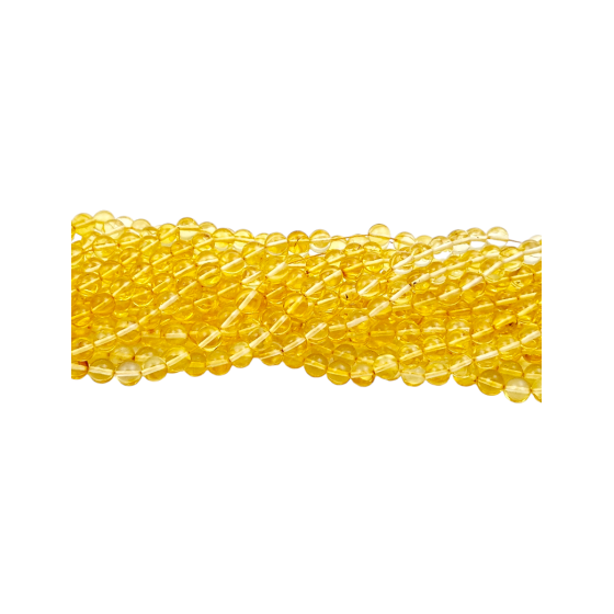 Fil ambre citron perles AA