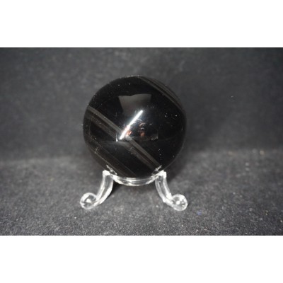 Sphère obsidienne - oeil céleste (5,3 cm)