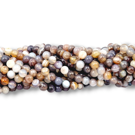 Fil Agate Botswana perles AA