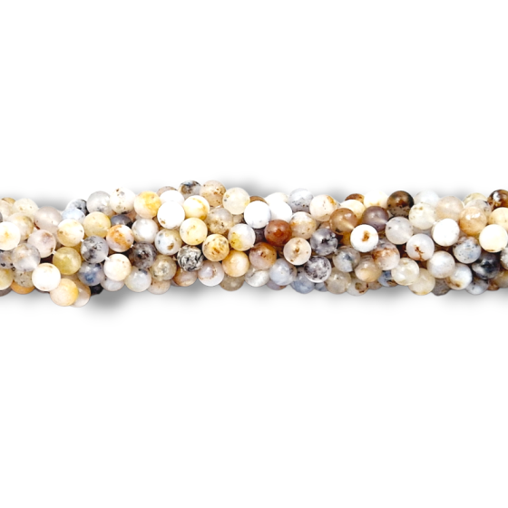 Fil Agate dendrite perles AA