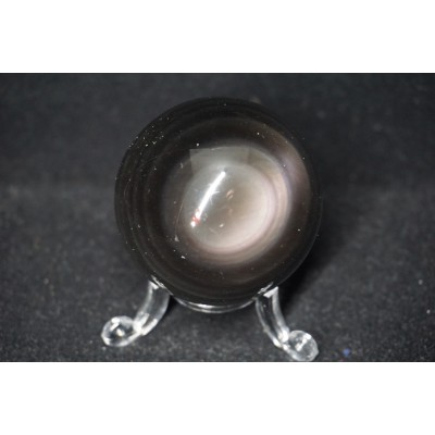 Sphère obsidienne - oeil céleste (5 cm)