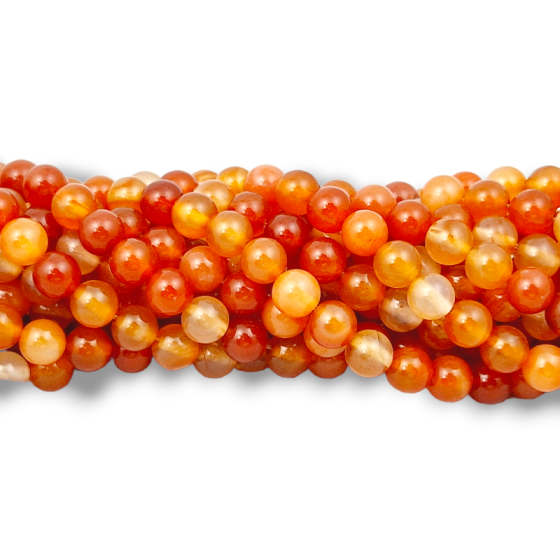 Fil Cornaline perles AA