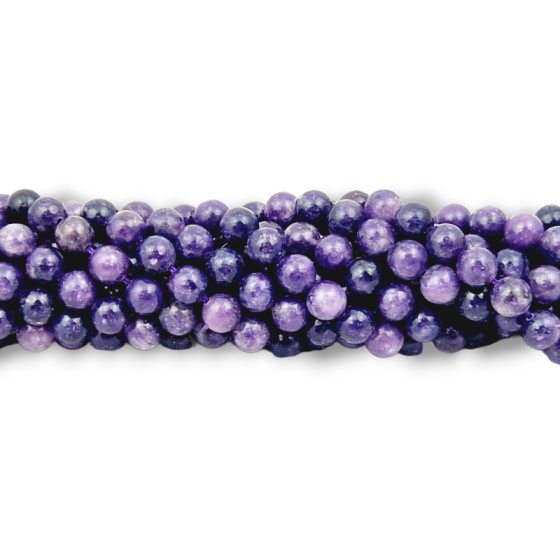 Fil lépidolite perles AA