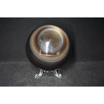 Sphère obsidienne - oeil céleste (10 cm)