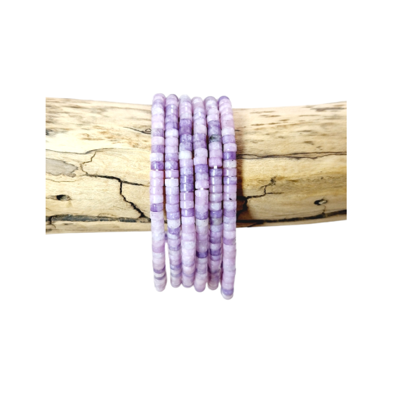 Bracelet Lépidolite perles...