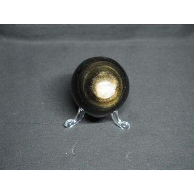 Sphère dorée 4.8 cm en obsidienne