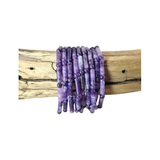 Bracelet Lépidolite perles...