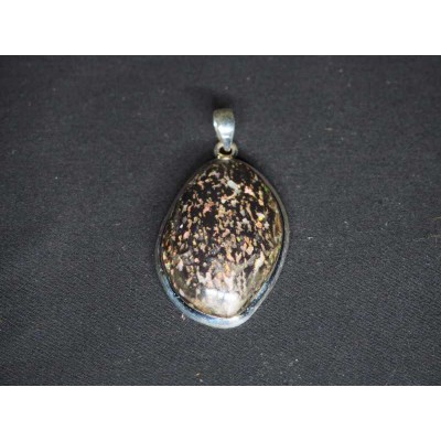 Pendentif - Opale Leopard - Serti Argent 925