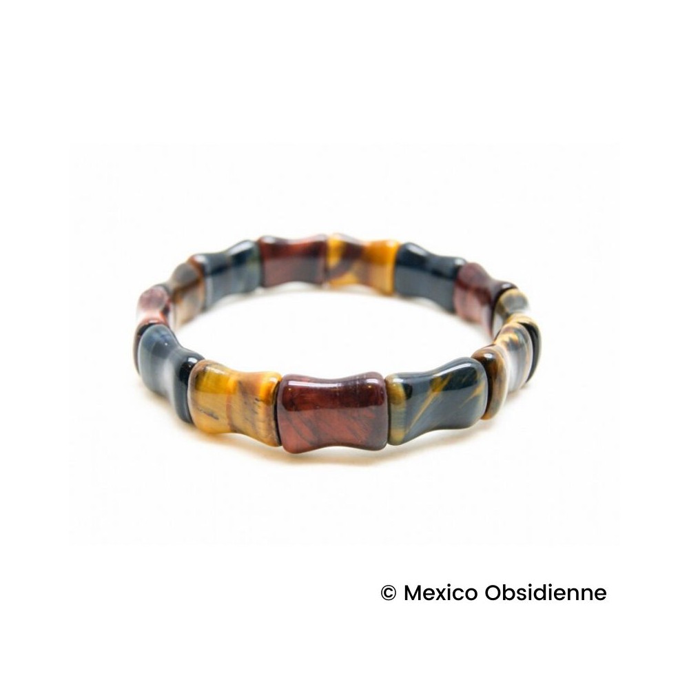 bracelet 3 oeil bambou - Mexico obsidienne - 800X800