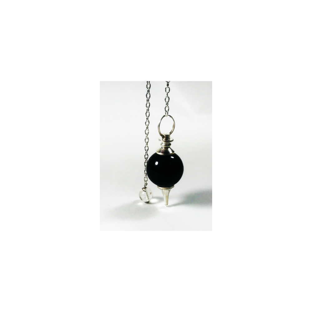 Pendule sephoroton obsidienne noire