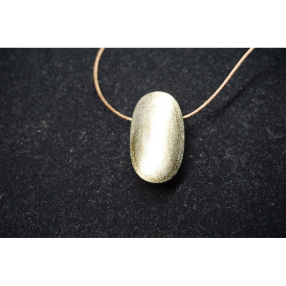 Pendentif percé obsidienne...
