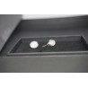 Clou pierre de lune (labradorite blanche) Boucles d'oreilles en argent - mexico Obsidienne