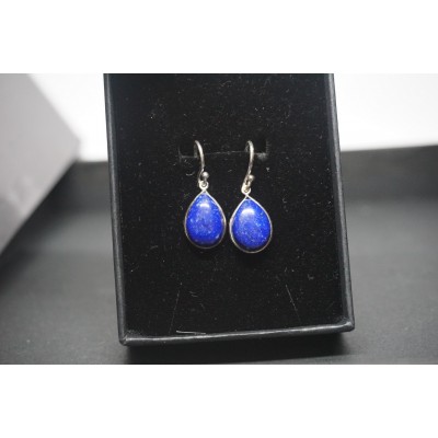 Lapis lazuli Boucles d'oreilles en argent - mexico...