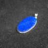 Pendentif Lapis Lazuli - Serti Argent 925 - Mexico Obsidienne