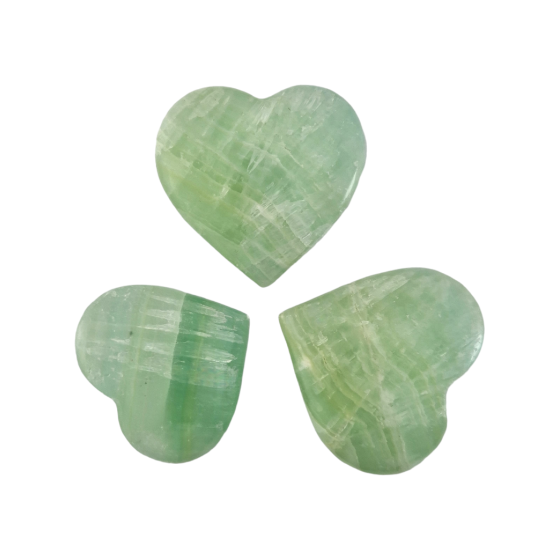 Coeur 5 - 7 cm Calcite verte A