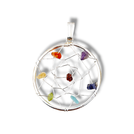 Pendentif tressé toile 7...