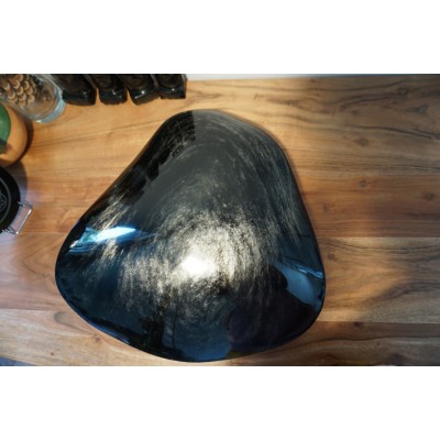 Galet obsidienne argentée 16.5 kg mexico obsidienne