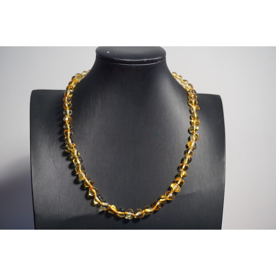 Collier adulte Ambre Miel Cognac Collier adulte Ambre Miel Cognac