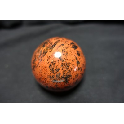 5.8 cm Sphère obsidienne acajou