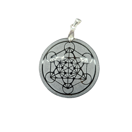 Pendentif Métatron inversé Obsidienne