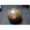 8.1 cm Sphère obsidienne acajou