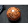 8.4 cm Sphère obsidienne acajou
