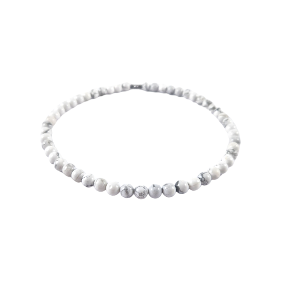 Collier Howlite perles AA