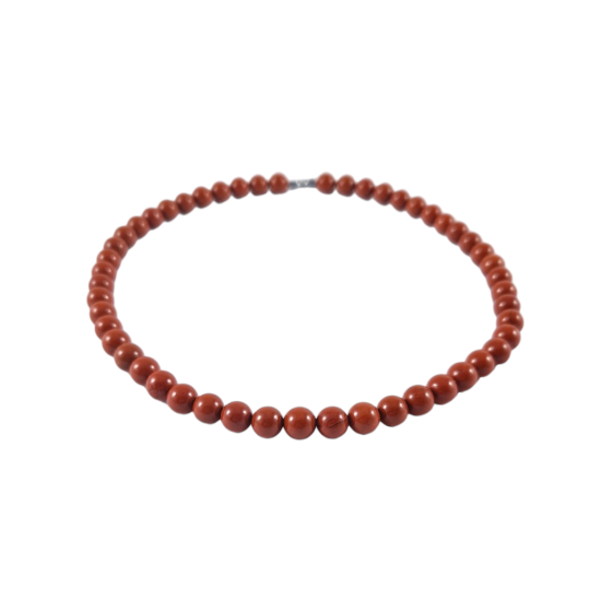 Collier Jaspe Rouge perles AA