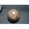 8.6 cm Sphère obsidienne acajou